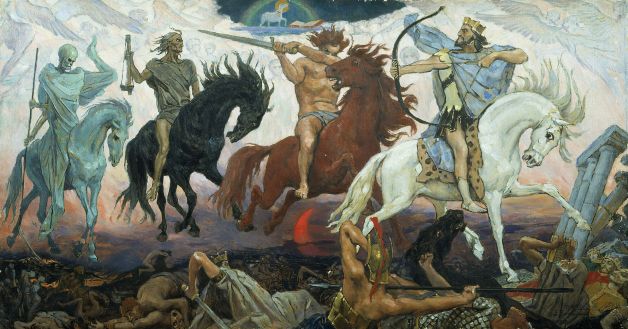 Viktor Vasnetsov, the Four Horsemen of the Apocalypse. Image courtesy of wikipedia.org